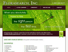 Tablet Screenshot of florasearch.com